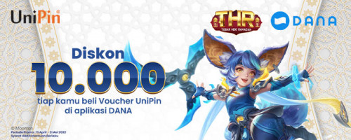 Voucher Diskon Rp10.000 di aplikasi DANA